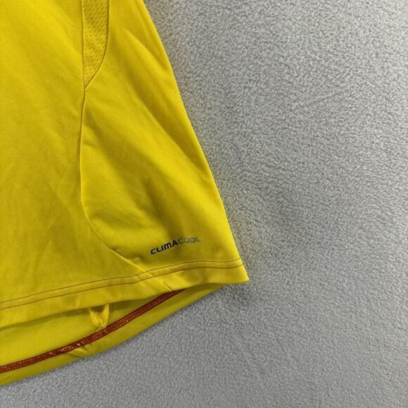 Columbia Soccer Jersey Men's Small Yellow Adidas 2013 Sewn Patch Logo Futbol - Picture 3 of 11